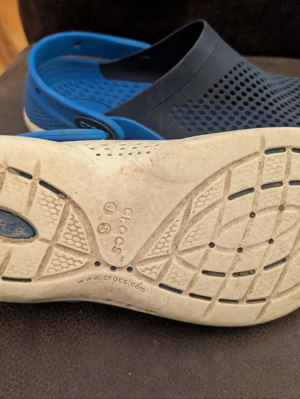 Kid's Crocs LiteRide — Navy And Blue Size J5